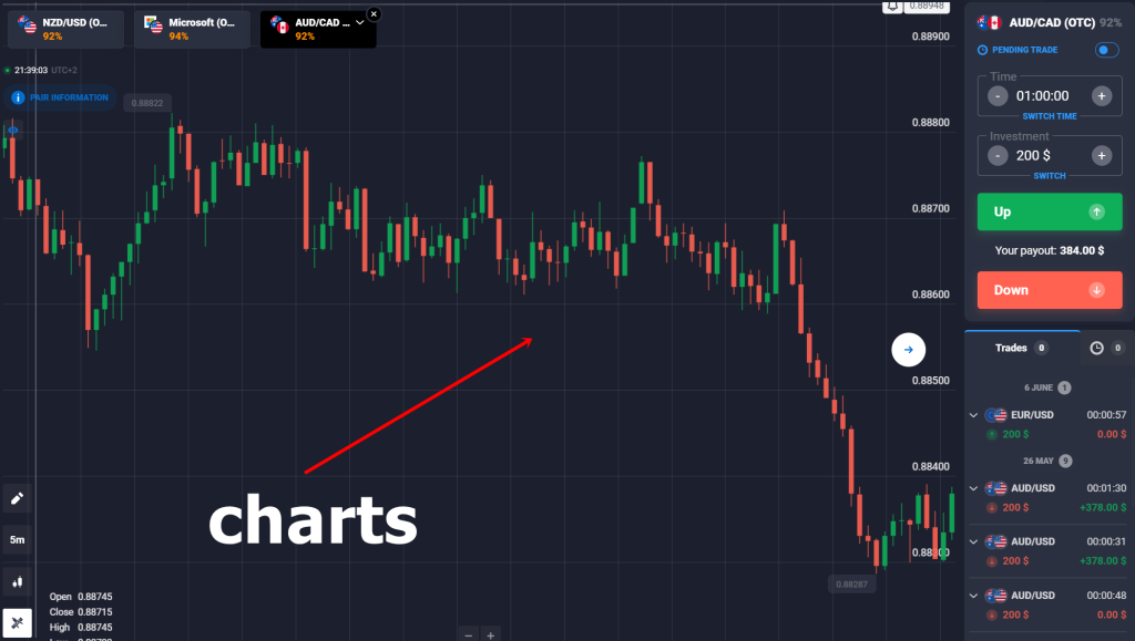 How to read Binary Options charts? | binaryoption.com